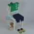 Футболка-поло для мальчика и куклы  реборн с брюками
