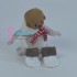Махровые коричневые носочки для куклы реборн, новорождённого