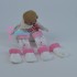 Махровые розовые носки для куклы реборн девочки