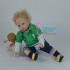 Футболка-поло для мальчика и куклы  реборн с брюками