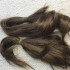 Натуральные волосы коричневый 39 см срез. Славянские натуральные волосы для кукол реборн