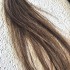 Натуральные волосы коричневый 53 см срез. Славянские натуральные волосы для кукол реборн